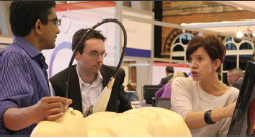 A simulator to practice the technique of transoesophageal echocardiography created much interest at the annual conference