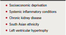 Table 1. Examples of additional risk factors not included in Framingham risk estimation