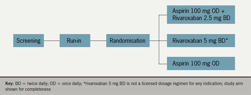 Combining Rivaroxaban With Aspirin In Stable Atherosclerotic Vascular Disease Clinical Evidence From The Compass Study The British Journal Of Cardiology