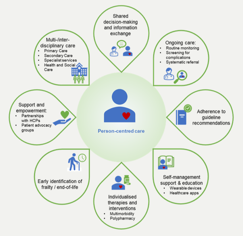 Cardiovascular Exchange Summit Supplement - Figure 3. The key components of holistic and integrated care for patients with CVD