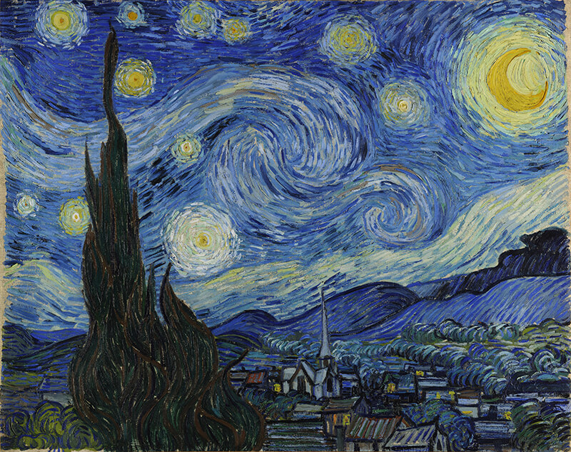 Kassianides - Figure 2. La Nuit étoilée (Starry Night) by Vincent van Gogh